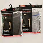 Xtek Mens Black/gray Ss Performance Crew LOT(2) Nip Dry Wick Stretch New. Price: $19.95.