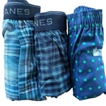 New Men's Hanes Sm & Med Boxer Underwear 3 Pair Blue Plaid 2 / 1 Gildan. Price: $8.49.