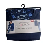 Climateright By Cuddl Duds Women 2-PIECE Base Layer Top Legging Set Blue New. Price: $14.95.