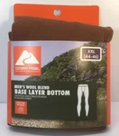 Ozark Trail Men Wool Blend Base Layer Bottom 2XL (44-46) Cognac Brown New. Price: $11.99.