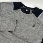 Spyder Shirt Mens Large Gray Black Active Base Layer Midweight Gorpcore Pre-owned. Price: $21.95.