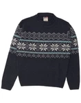 Watsons Mens Crew Neck Jumper Sweater Eu 48/50 Medium Navy Blue Fair Isle BI07 Pre-owned. Price: $40.38.