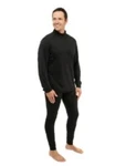 Hot Chillys Men Peachskins Solid Zip-t Lightweight Relaxed Fit Base Layer Small New. Price: $49.98.