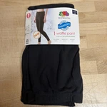 Fruit Loom Womens Xs (0-2) Eversoft Waffle Thermal Bottoms Pant Black New. Price: $9.31.
