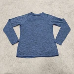 Cuddl Duds Climate Right Long Sleeve Shirt Medium Blue Space Dye Fleece Lined Pre-owned. Price: $15.00.