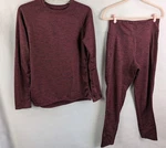 Cuddl Dud Climate Right Womans Base Layer 2 Piece Set Burgundy Size Med Nwot New. Price: $26.99.