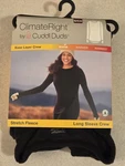 Cuddl Duds Climateright Small Fleece Base Layer Crew Neck Top Black #10726 New. Price: $15.00.