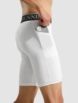 Meethoo Men's Compression Shorts With Pocket Moisture-wicking Underwear White New. Price: $9.99.