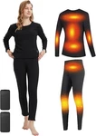 Windpost Women's Heated Thermal Underwear Set, Usb Electric New. Price: $50.99.