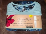Cuddl Duds Crew Neck & Legging Set Sz Climate Right Jersey Base Layer New. Price: $25.49.