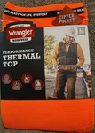 Wrangler Work Wear Orange Performance Thermal Top Size - New In Package. Price: $6.99.