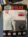 32 Degrees Heat Men's Long Sleeve Base Layer Top Pack Crewneck(grey/white,m) New. Price: $16.00.