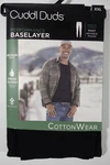 Cuddl Duds Midweight Cottonwear Performance Base Layer Pants Men Xxl Black New. Price: $13.74.