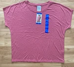 Ladies' 32 Degrees Short Sleeve Relaxed Fit Ribbed Top Shirt Pink New. Price: $12.99.