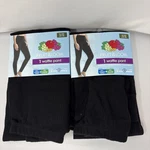 Fruit Of Loom 2 Women Size Xl Waffle Thermal Bottoms Pant , Black New. Price: $16.50.