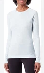 $115 Smartwool Women Merino Base Layer Crew Top-winter Sky Heather -large New. Price: $44.99.