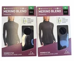 Paradox Women's Black 1/4 Zip Merino Wool Blend Base Layer Top Size Xl Set Of 2 New. Price: $27.95.