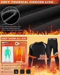 Muezna Men's Thermal Top And Bottom Set Underwear Long Johns Base Layer With Sof New. Price: $41.59.