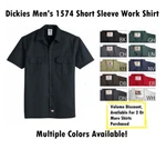 Dickies Work Shirt 1574 Men's Short Sleeve Button Up Multiple Colors Available New. Price: $35.55.