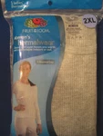Fruit Of Loom Women's Thermalwear Top - Size 2XL New In Package. Price: $10.49.