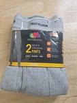 Fruit Of Loom Thermal Pant Bottom Base Layer Long John Gray Waffle 2-PACK New. Price: $19.95.