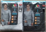 Lot Of 2 Fruit Loom Thermal Waffle Crew Base Layer Top Black & Gray Men New. Price: $14.88.