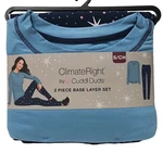 Climateright Cuddl Duds Women's Base Layer Top & Legging Set Navy Galaxy S/ch New. Price: $17.09.