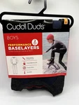 New Cuddl Duds Boys Baselayers Thermal 2 Piece Set Grey & Navy Small 6/7 Nwt. Price: $14.99.