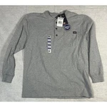 Dickies Mens Long Sleeve Heavyweight Tee Shirt Gray Size Pocket Henley New. Price: $9.00.