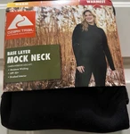 New!ozark Trail Womens Black Soot Base Layer Long Sleeve Mock Neck Top.size Xxl.. Price: $8.99.