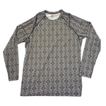 Saxx Quest Long Sleeve Crew Shirt Mens Large Baselayer Dark Ink Mesa Print Pre-owned. Price: $21.95.