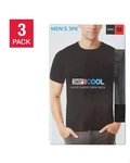 32 Degrees Cool Men's T-shirt Pack Quick Dry Stretch Crew Neck New Black. Price: $19.99.