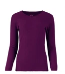 Fruit Loom Women Size Xs/xch Waffle Crew Top Soft Thermal Boysenberry New. Price: $13.95.