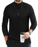 Ekouaer Men's Mock Turtleneck Shirts Long Sleeve Underwear X-large, Black New. Price: $28.40.