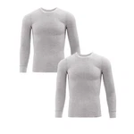 New Men's Fruit Of Loom 2-PACK Thermal Waffle Crews Size Xl Lt Grey Heather. Price: $23.00.