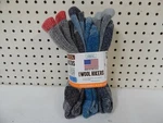 Omni Wool Unisex Merino Hiker Crew Socks PACK-LARGE-73713-RED/GRAY/TEAL New. Price: $15.99.