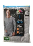 Fruit Of Loom Mens Thermal Shirt Dual Defense Size Large Gray Crew New. Price: $11.69.