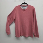 Shirt Mens Xl Red Waffle Knit Thermal Long Sleeve Crewneck Regular Fit Soft Pre-owned. Price: $16.99.