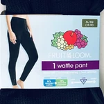 Fruit Loom Super Soft Moisture Wicking Black Thermal Waffle Pants Xl (16-18) New. Price: $5.99.
