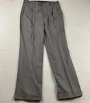 Croft Barrow Pants Mens 34X30 Gray Pleated Cuffed Classic Comfort Dress Nwt New. Price: $35.86.