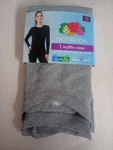 Fruit Of Loom Women's Waffle Thermal Crew Shirt Top Size Small 4-6 Gray New. Price: $10.95.