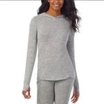Cuddl Duds Women's Softknit Long-sleeve Gray Tunic Hoodie New. Price: $32.99.