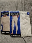 Vtg New Joe Boxer Mens Thermal Top & Bottoms Size Large ( Real Tag). Price: $24.99.