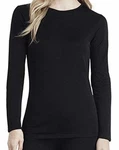 Cuddl Duds Fleecewear Stretch Warm Layers L/s Crew Neck Shirt Black Womens Sz New. Price: $24.57.