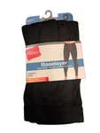 Hanes Men Waffle Knit Thermal Pants Black Mid Rise, Full Length New. Price: $16.00.