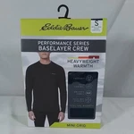 Men's Eddie Bauer Performance Series Baselayer Crew Denim Spacedye -var Szs-nib New. Price: $26.97.