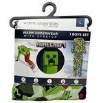 Boys Cuddl Duds Minecraft Thermal Underwear Set Warm Essentials Size Large 10/12 New. Price: $12.99.