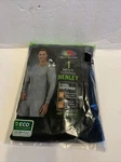 Men's Thermal Henley Medium Black Soot Fruit Of Loom Long John's Top New. Price: $8.32.