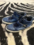 Salvatore Ferragamo Nayon Blue High Top Zip Suede Sneaker TZ28198 Mens 1/2 Pre-owned. Price: $195.00.