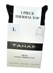 Tahari Mens Waffle Knit Thermal Top Black Long Sleeve Warm Fall Winter Large New. Price: $14.99.